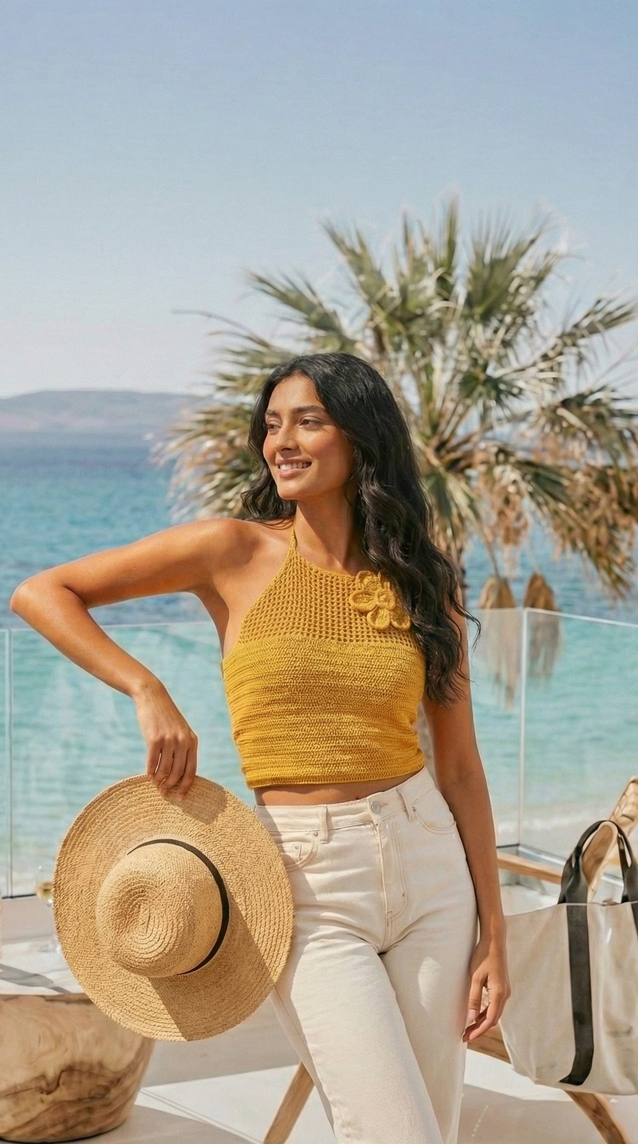 Sorrento Crochet Halter Top