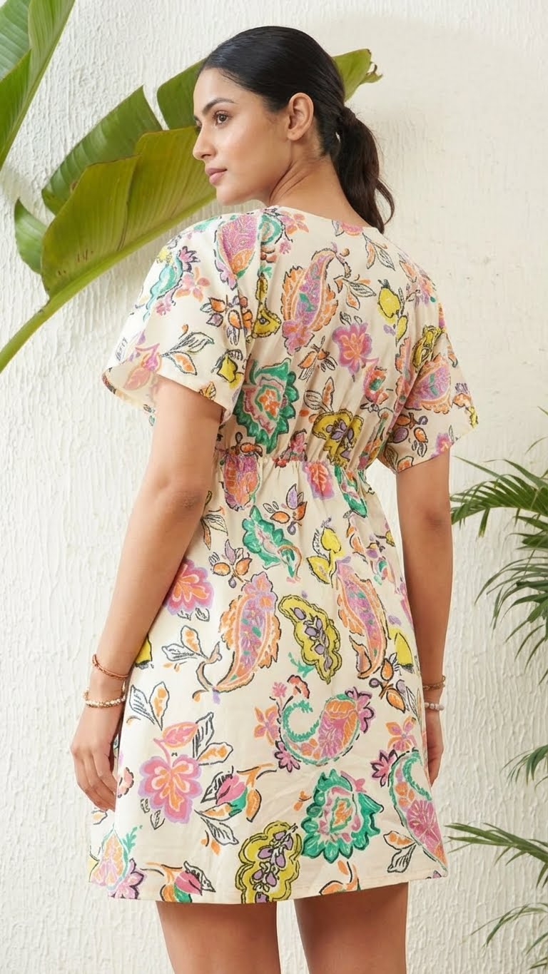 Pastelle Printed Paisley Mini Dress