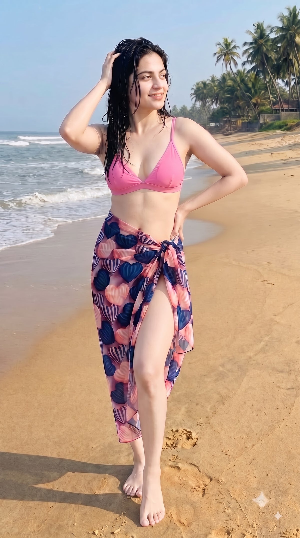 Women's Printed Coastal Sarong