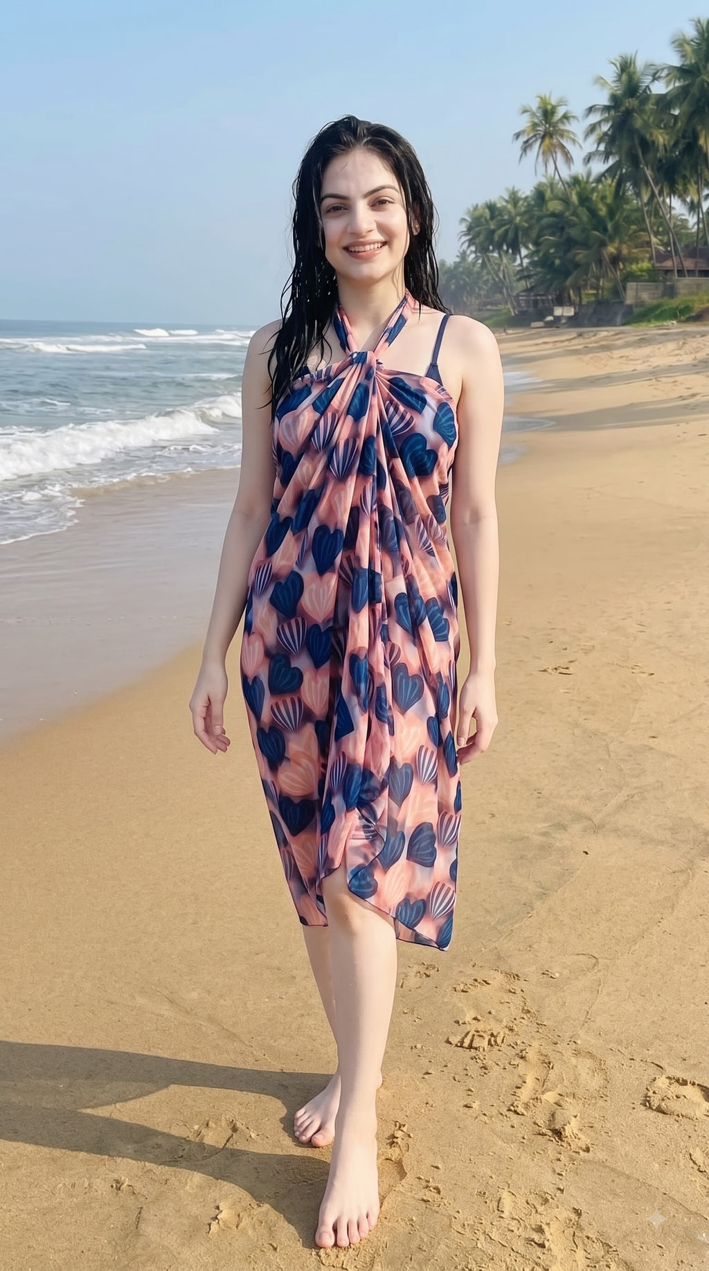 Women's Printed Coastal Sarong