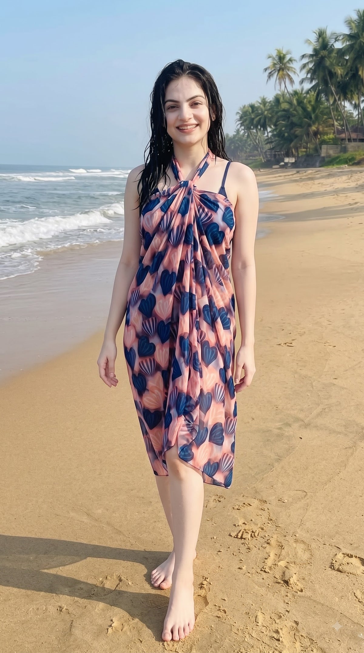 Women's Printed Coastal Sarong