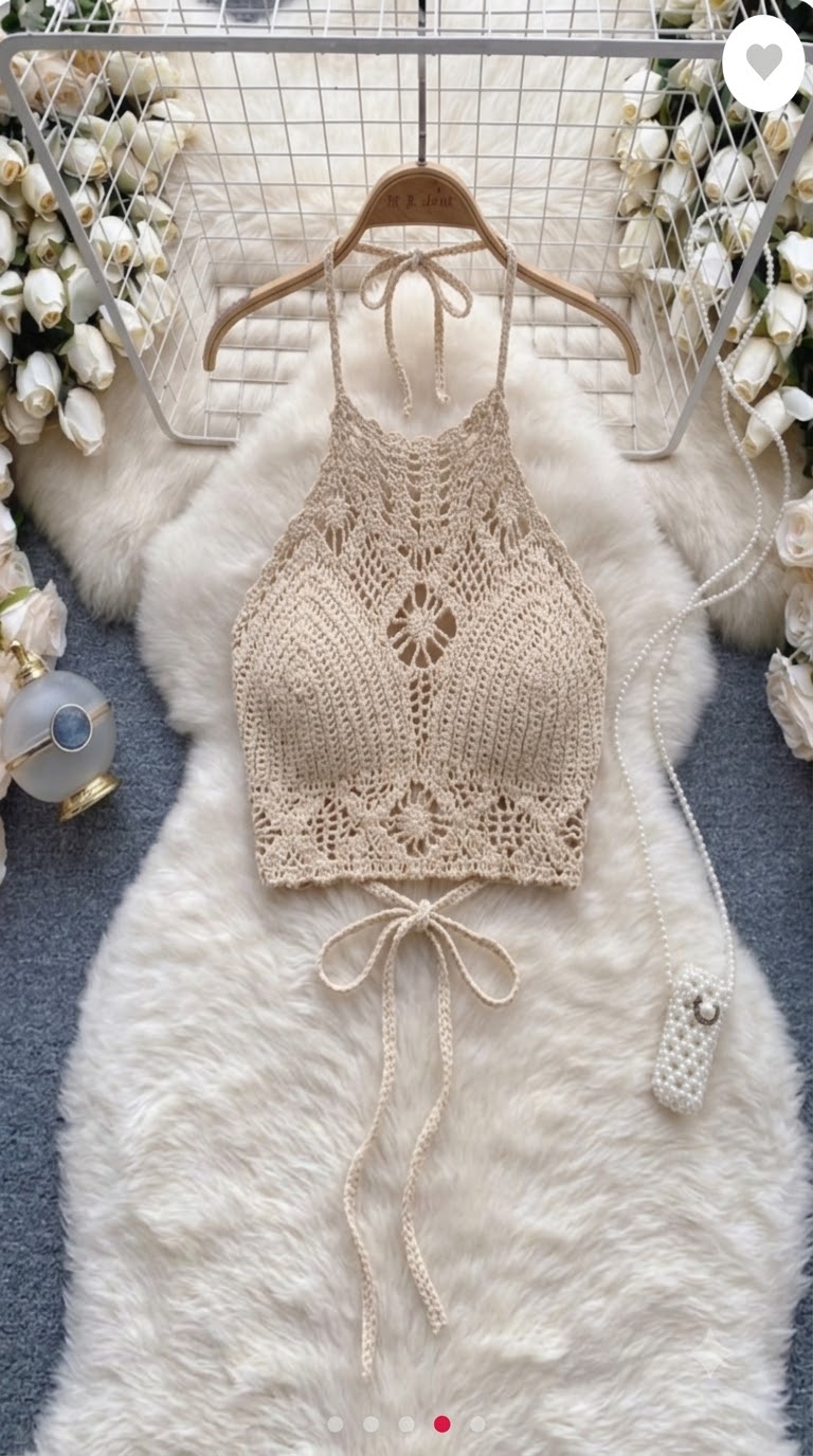 The Soller Crochet Bralette - Free Size