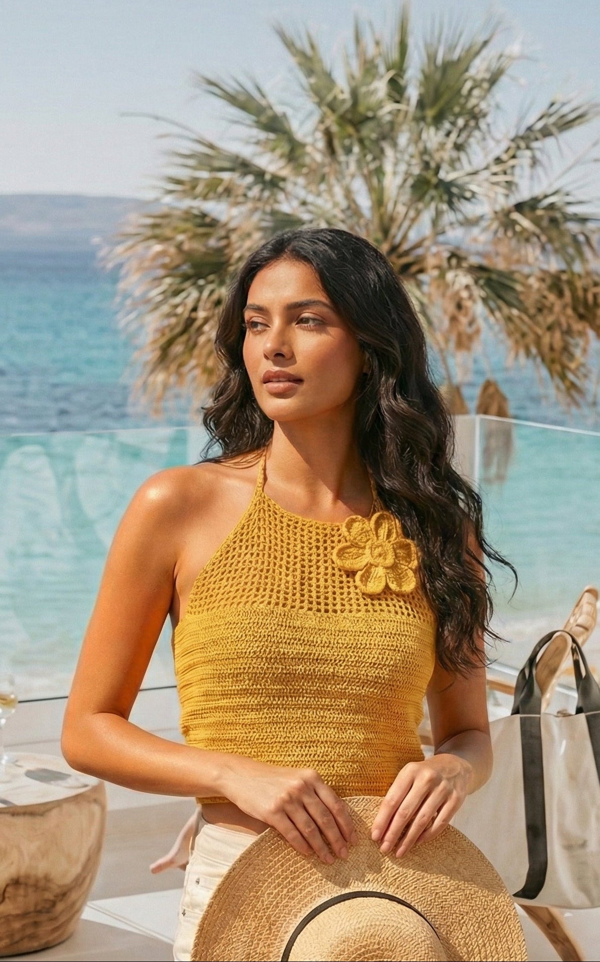 Sorrento Crochet Halter Top