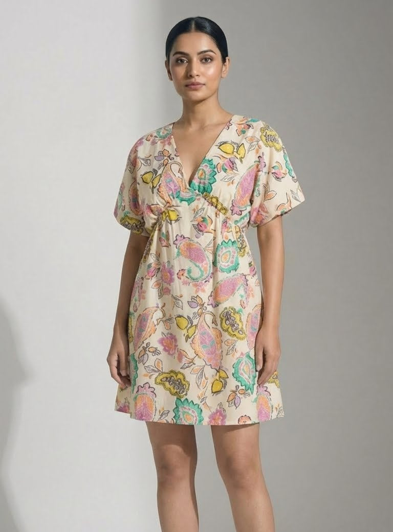 Pastelle Printed Paisley Mini Dress