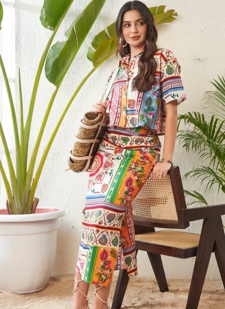 Kaleidosa Printed Co-ord Set