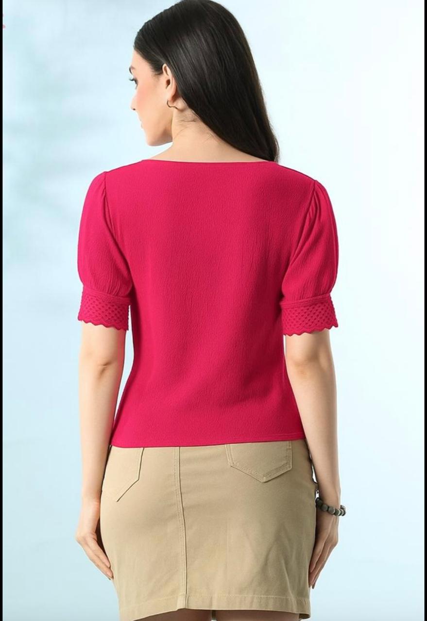 Magenta Dahlia Blouse