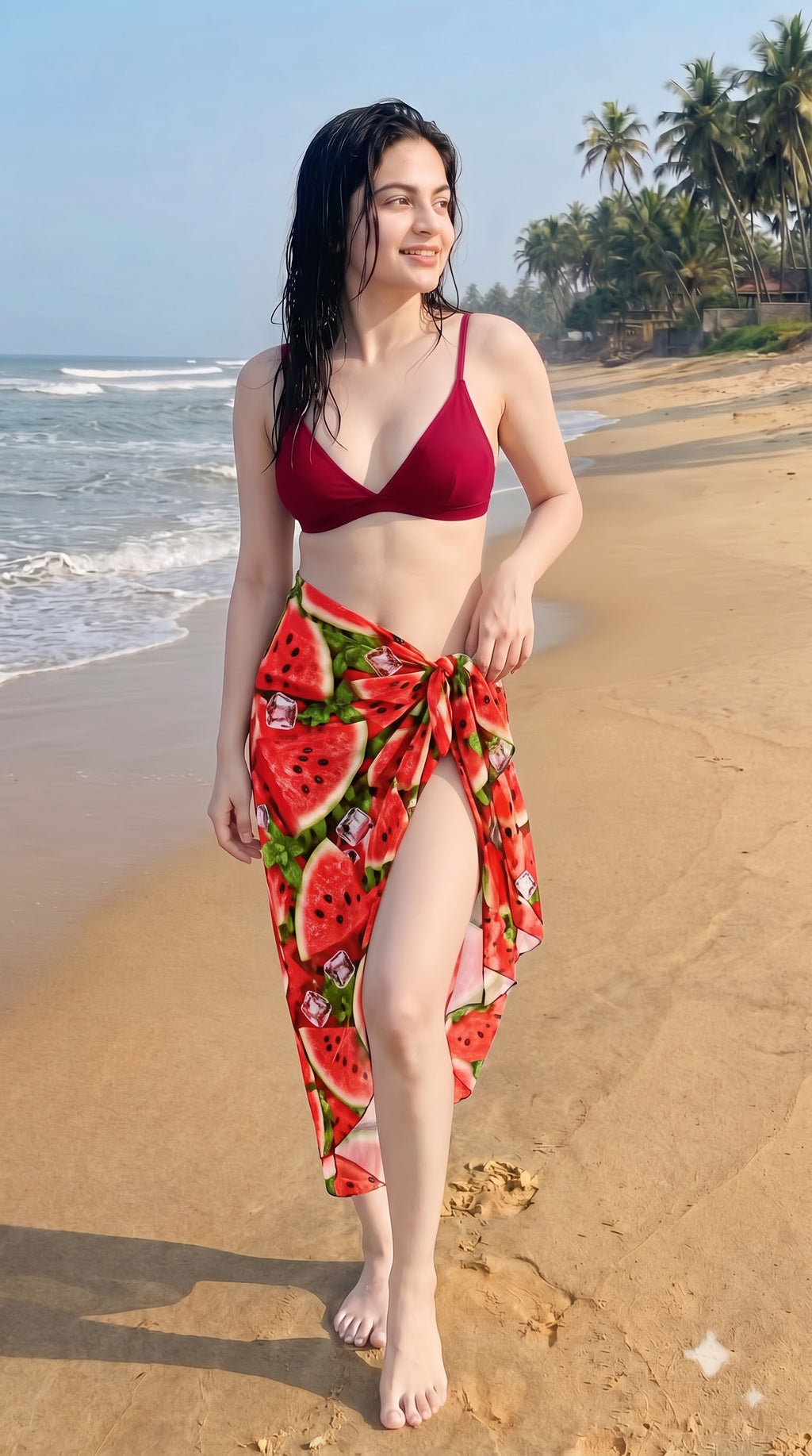 Women's Printed Coastal Sarong