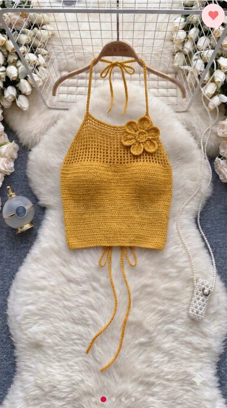 Sorrento Crochet Halter Top