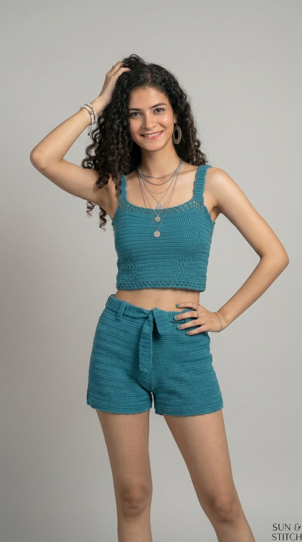 Koh Samui Crochet Set with Earrings