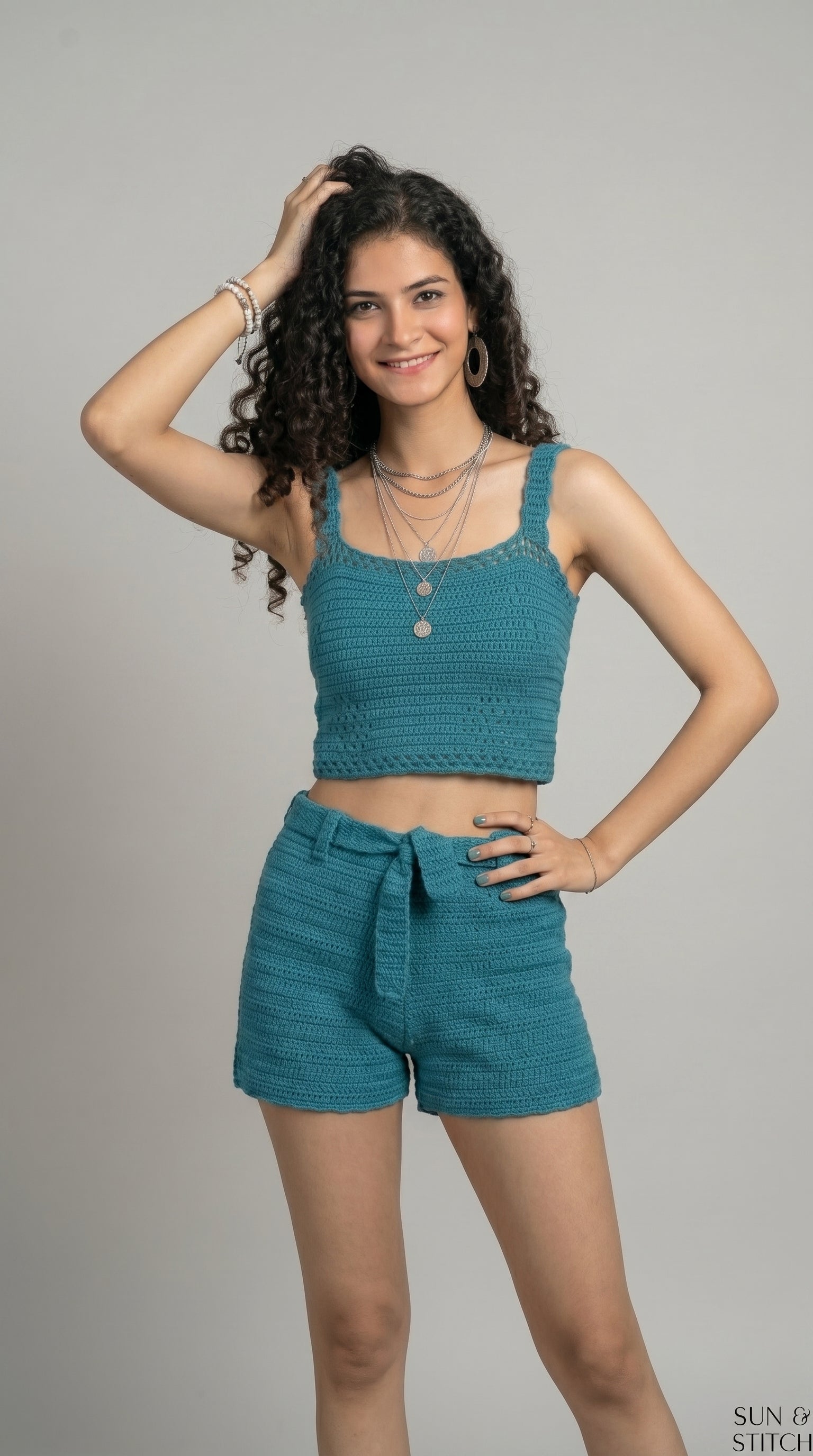 Koh Samui Crochet Set with Earrings