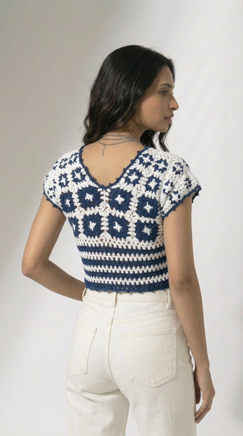 Paros Crochet Crop Top