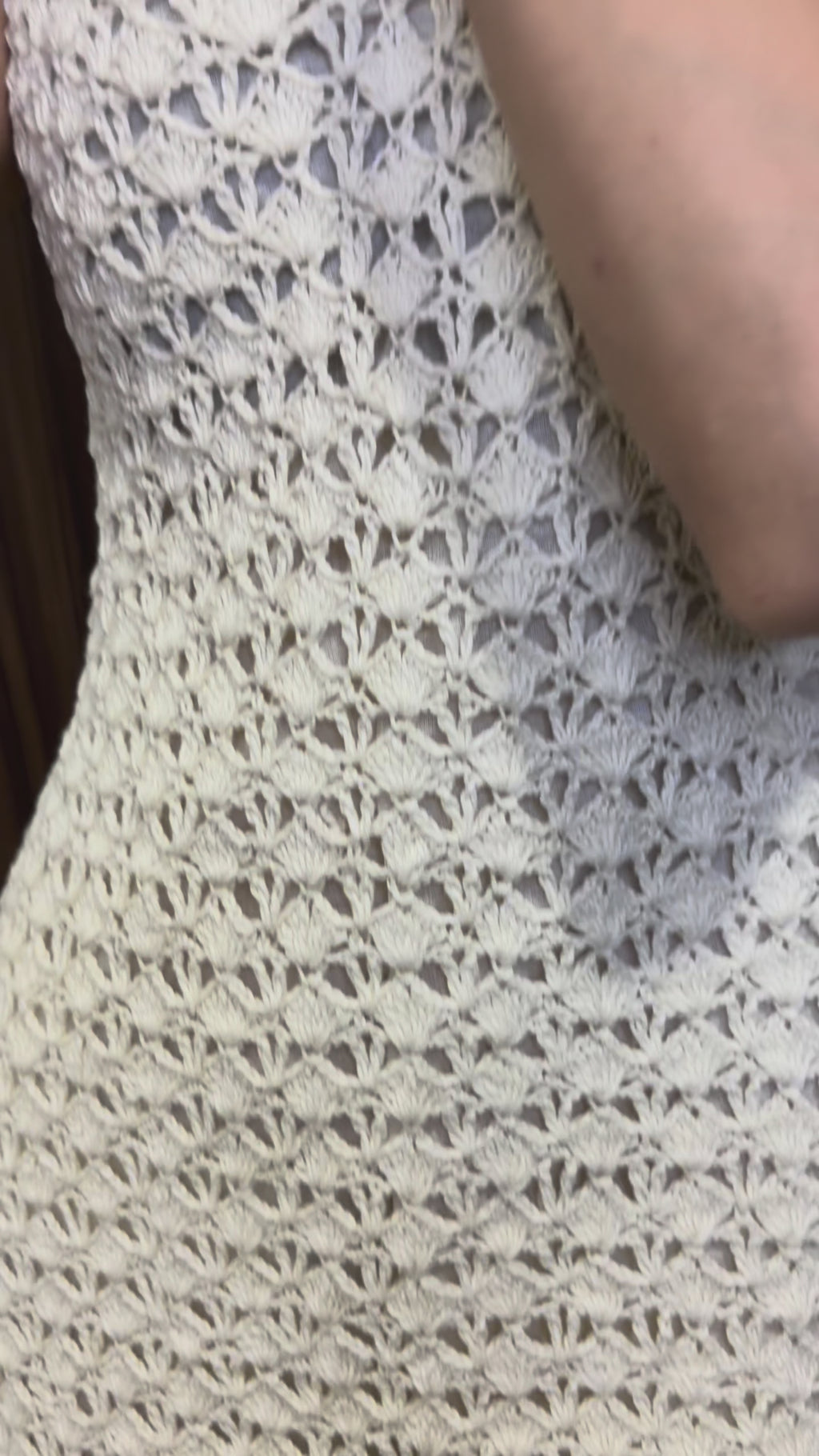 Santorini Crochet Mini Dress