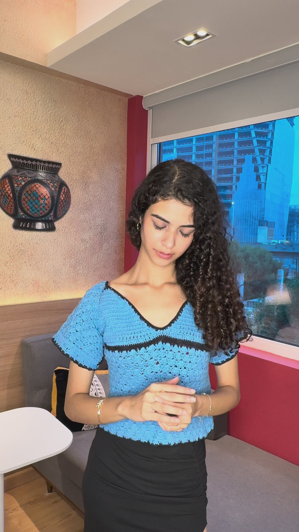 Menton Crochet Top