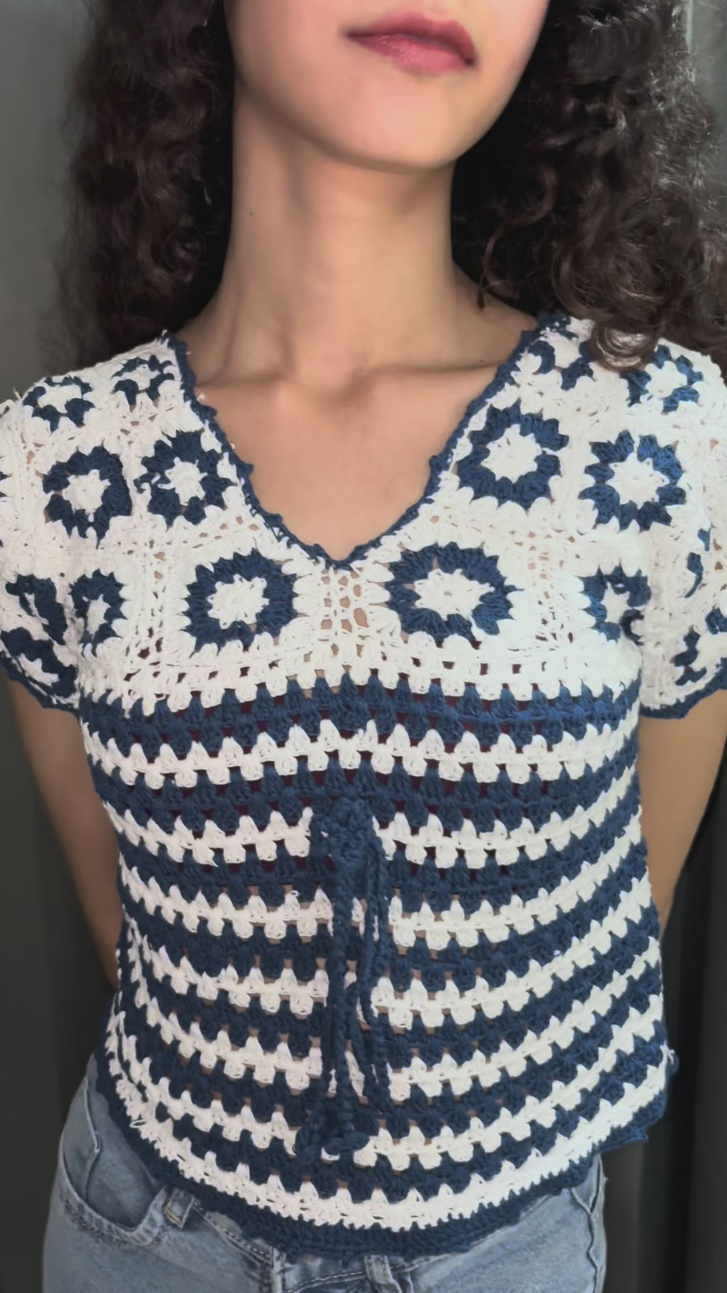 Paros Crochet Crop Top