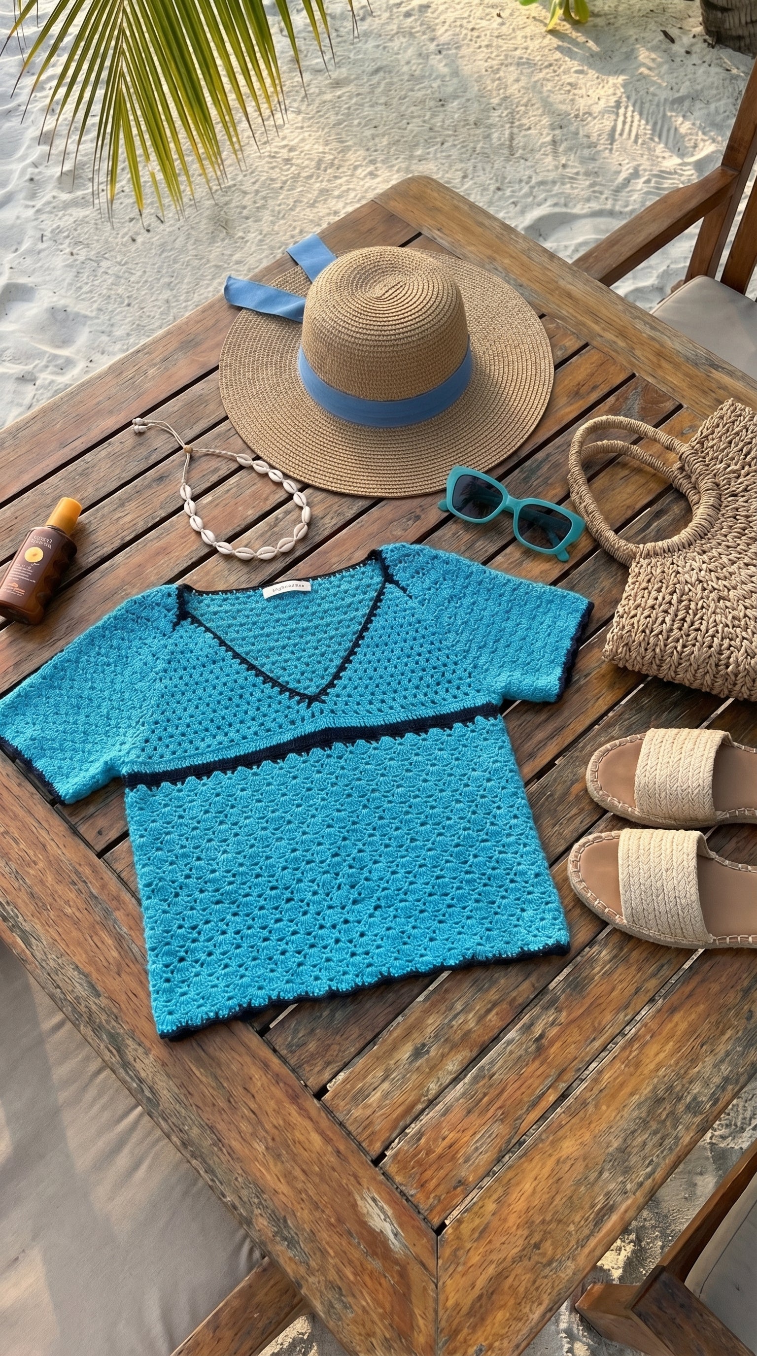 Menton Crochet Top