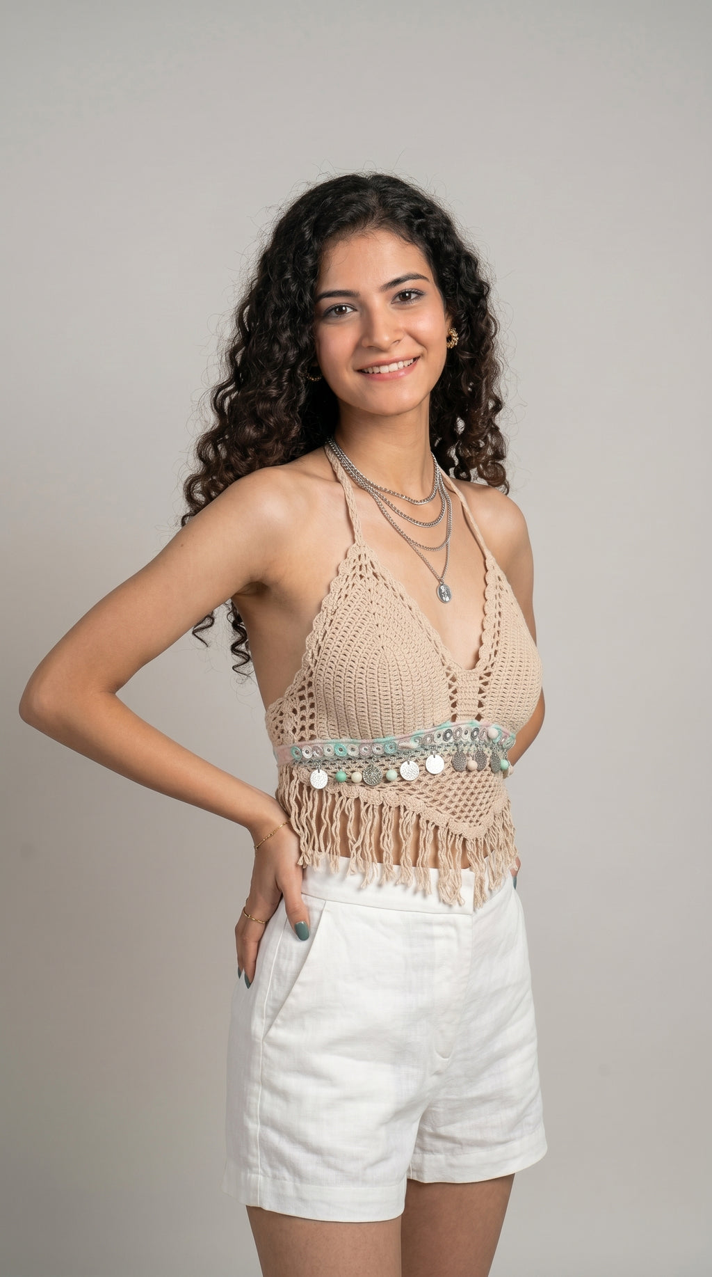 Isla Fringe Crochet Bralet