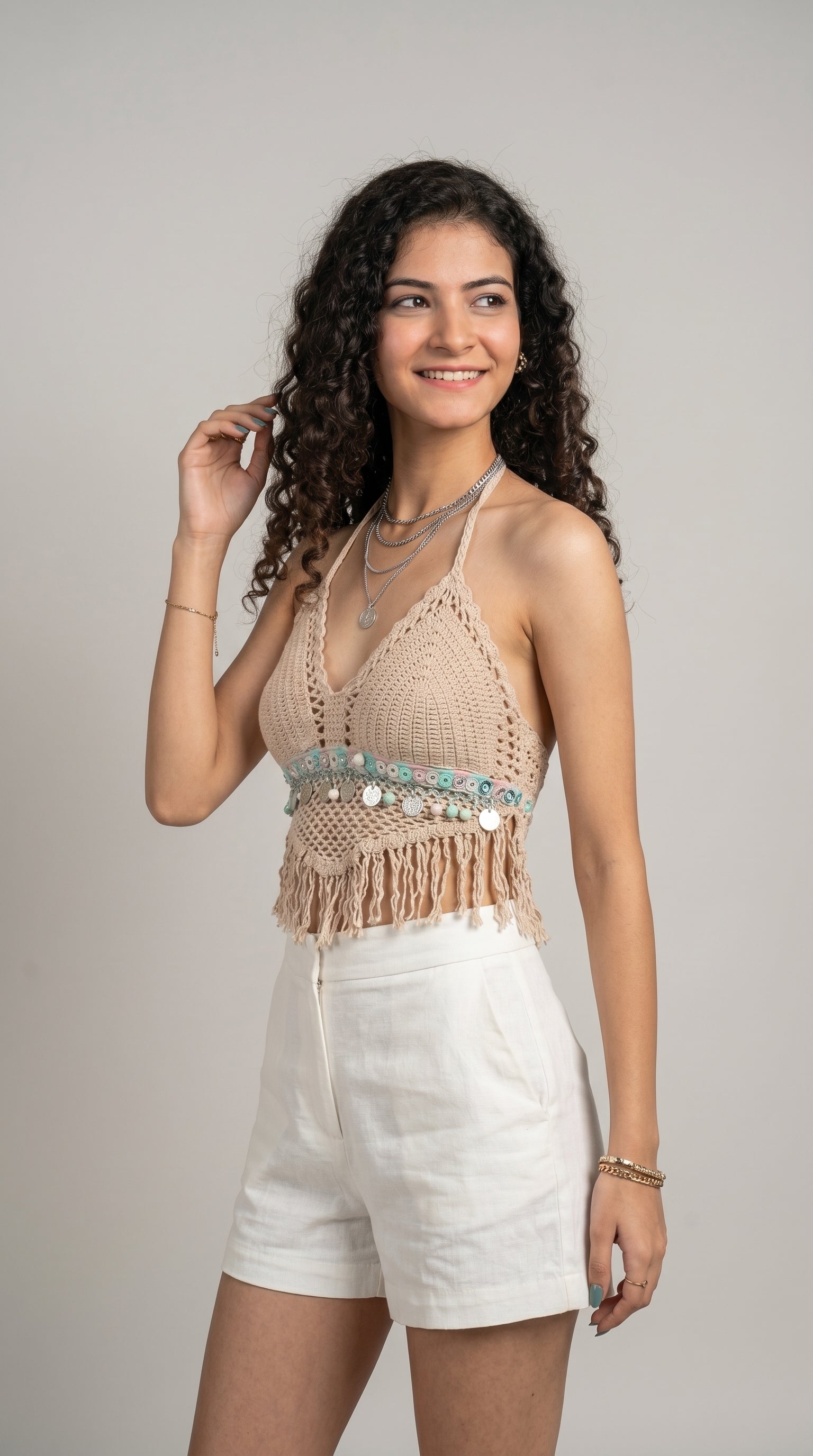 Isla Fringe Crochet Bralet
