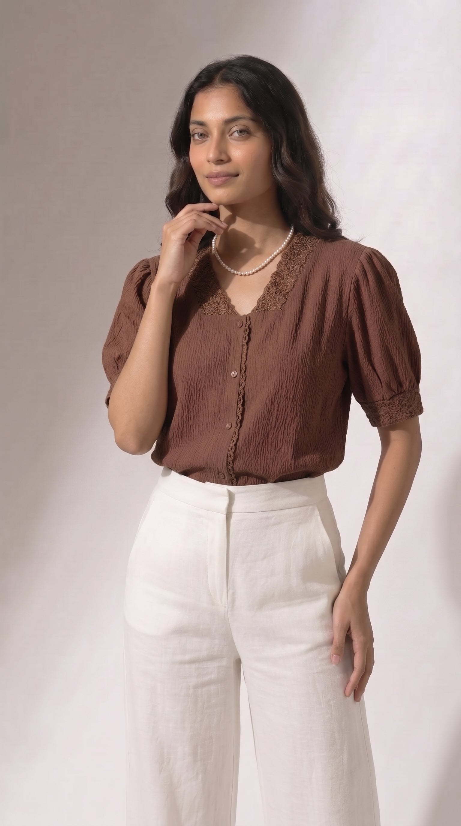 Magenta Dahlia Blouse