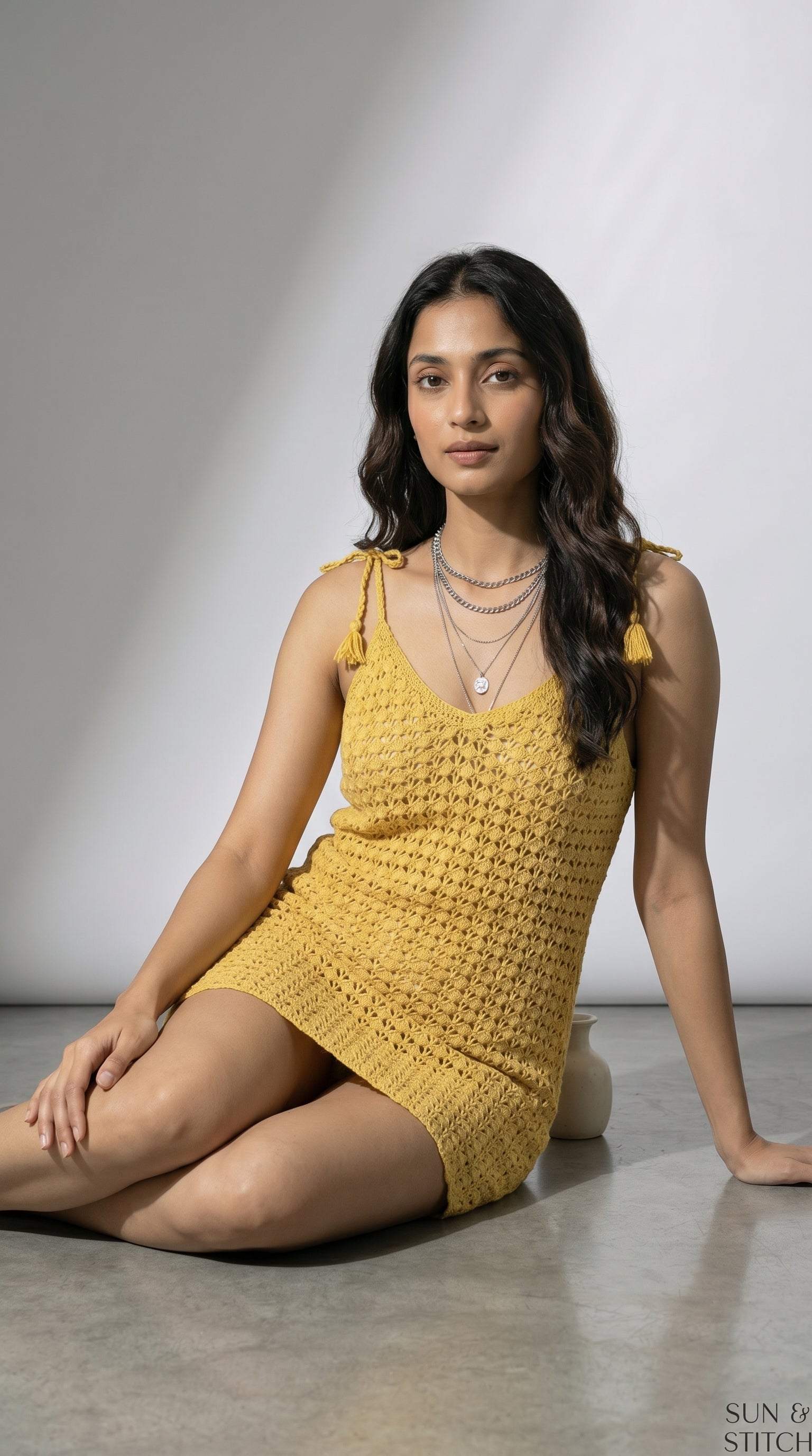 Capri Crochet Mini Dress