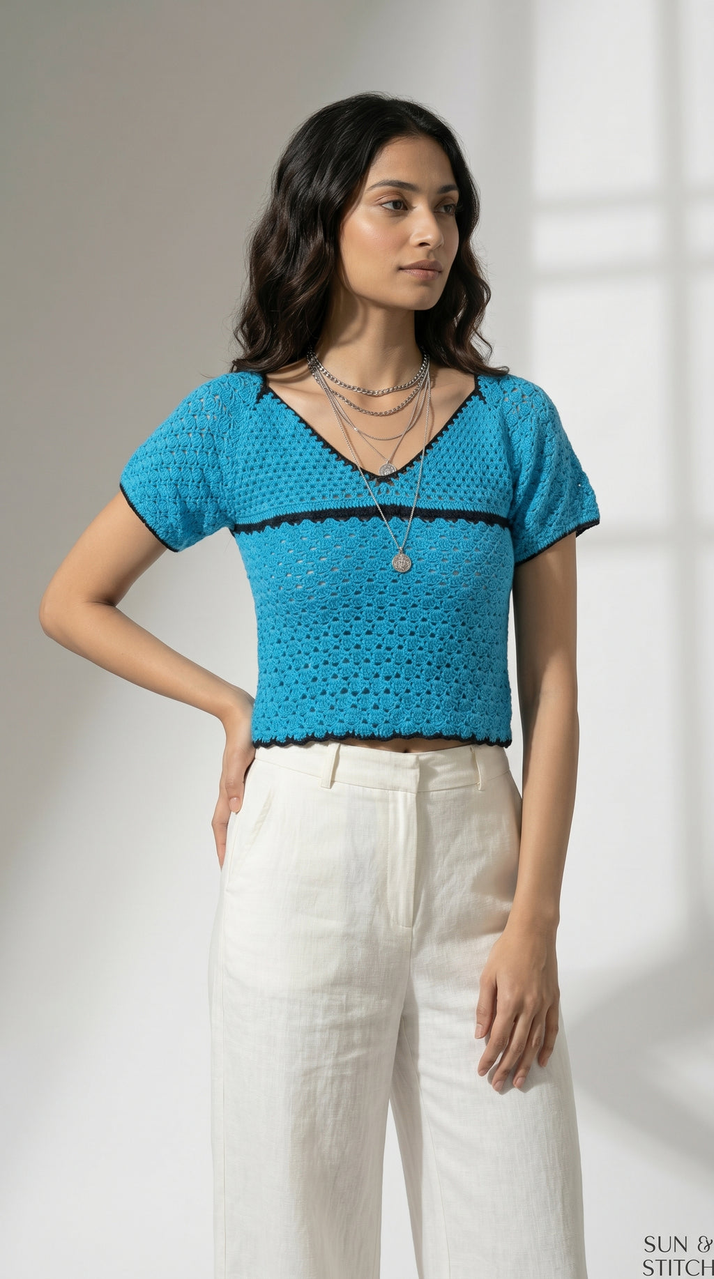 Menton Crochet Top