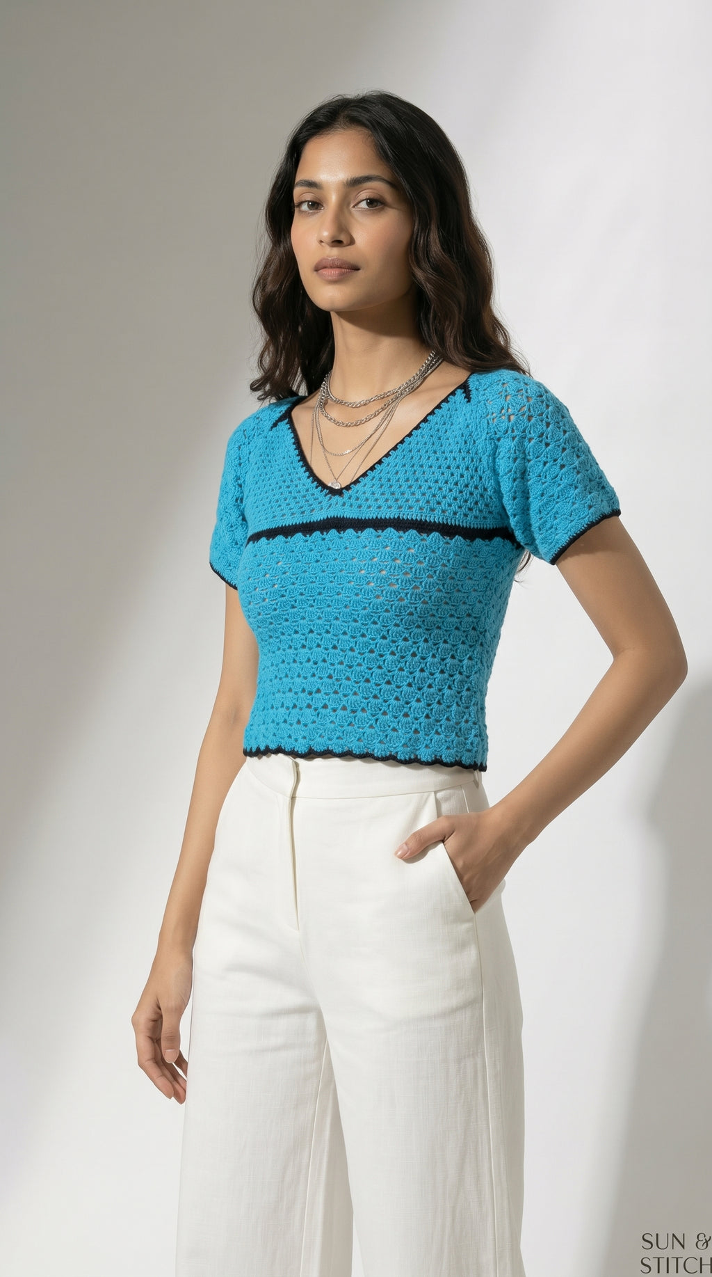 Menton Crochet Top