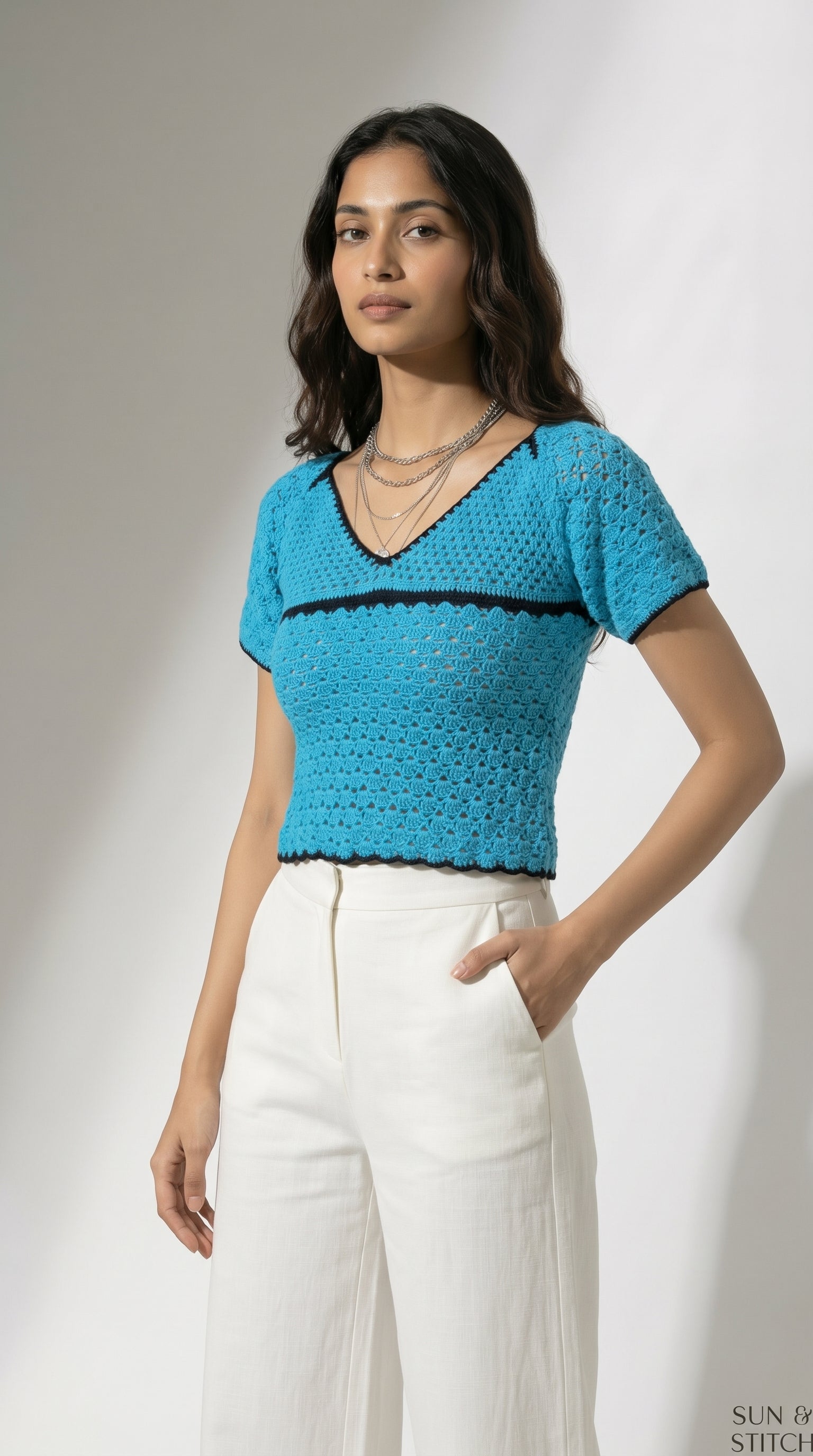 Menton Crochet Top