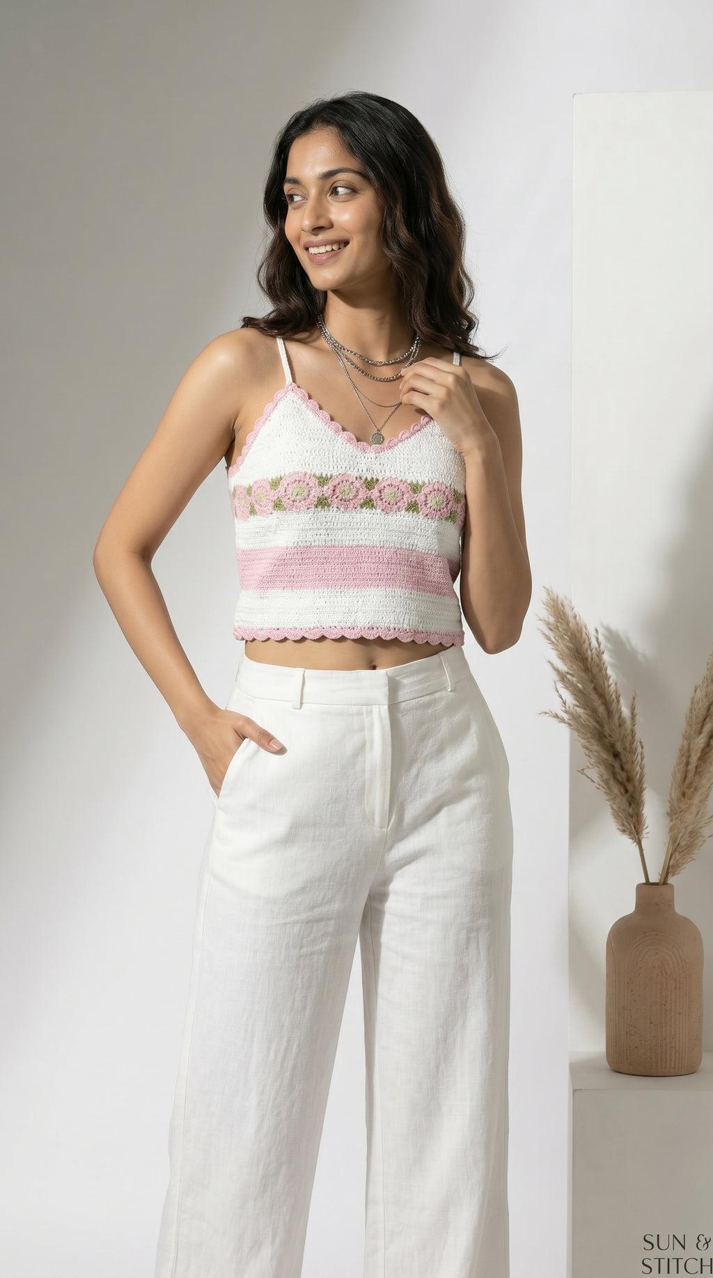 Positano Crochet Crop Top