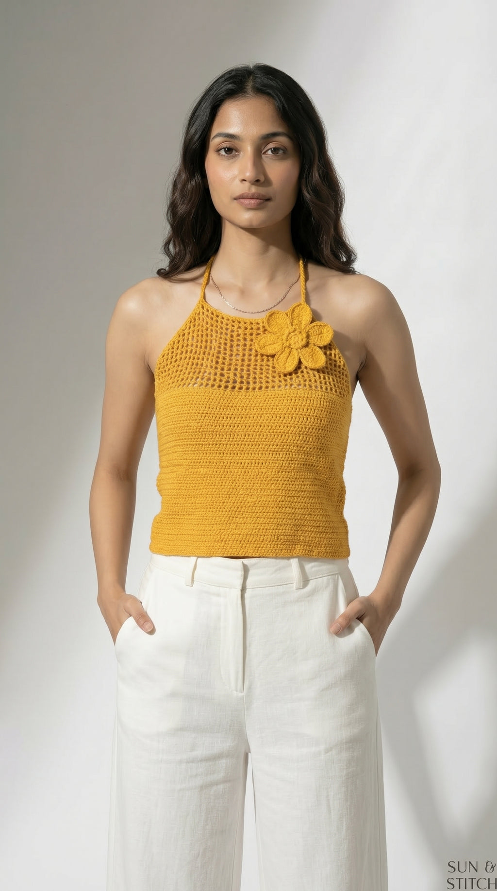 Sorrento Crochet Halter Top